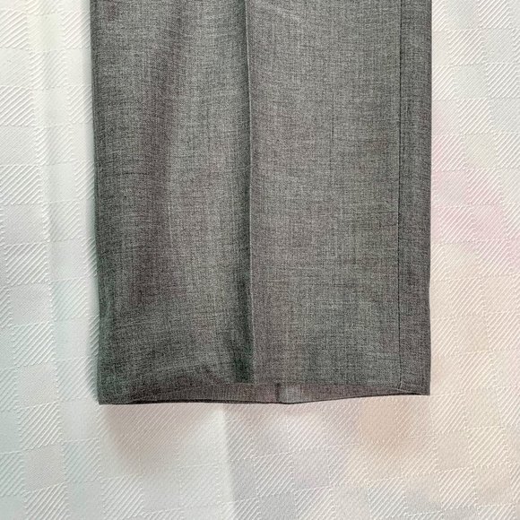 Haggar H26 Suit Pants Mens Flat Front Cotton Solid Black Size 36x32 - Picture 9 of 10